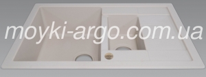 Гранитная мойка Argo Stela Plus ivory